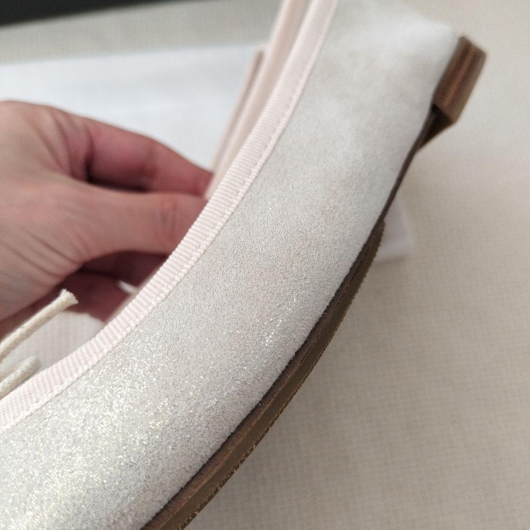 ✨新品未使用品✨repetto　ラメ　光沢あり◎　アイボリー　37