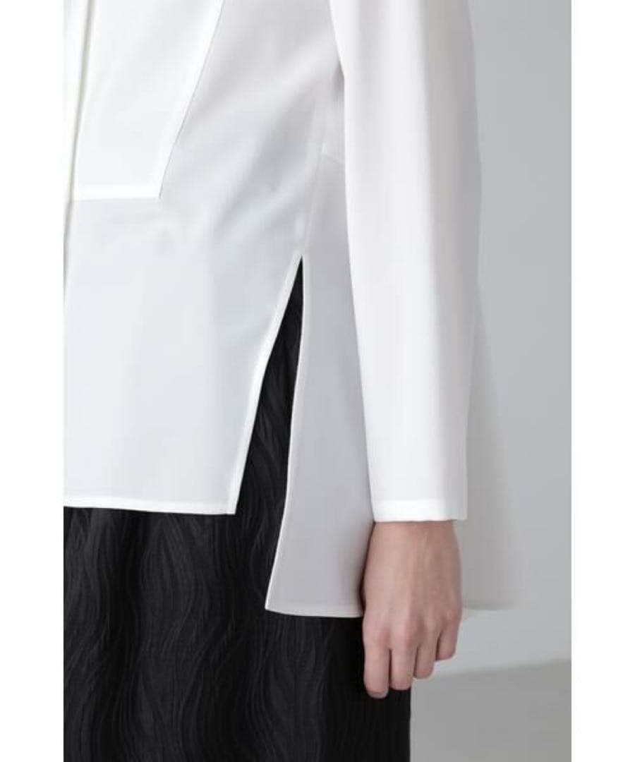 ADORE アドーア ドビークロスブラウス トップス シャツ ブラック