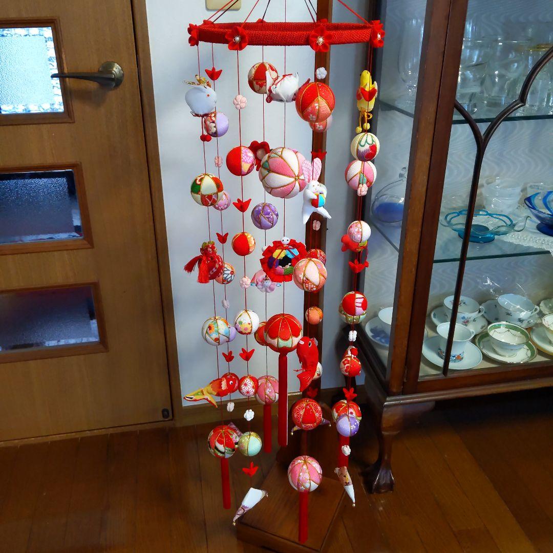 ちりめん細工　お雛様下げ飾りさげもん(大)