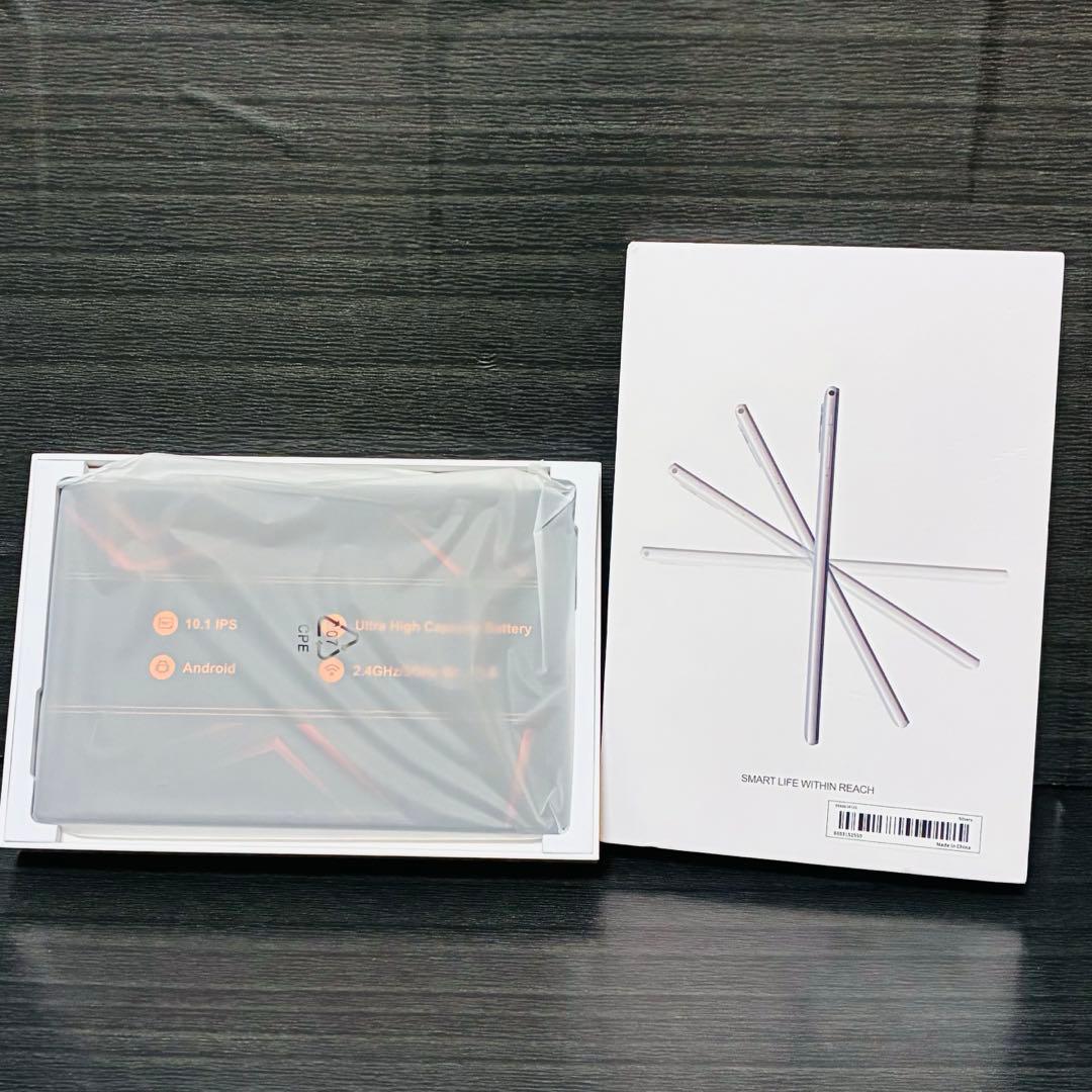 10.1インチ Android 14 OS タブレット128GB ROMシルバー