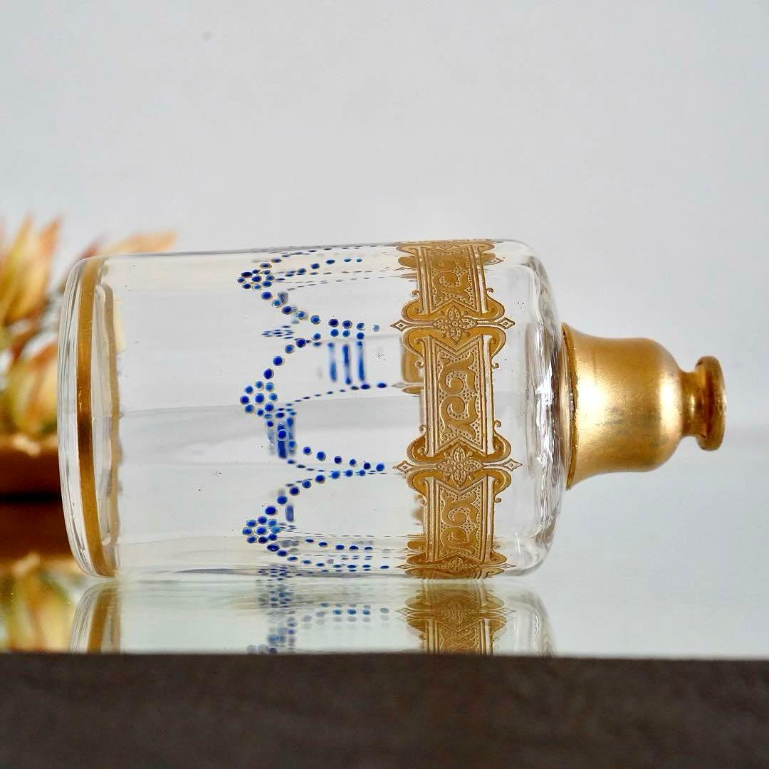 極希少 オールドバカラ エナメル＆金彩 アトマイザー★ジョルジュ シュヴァリエ作