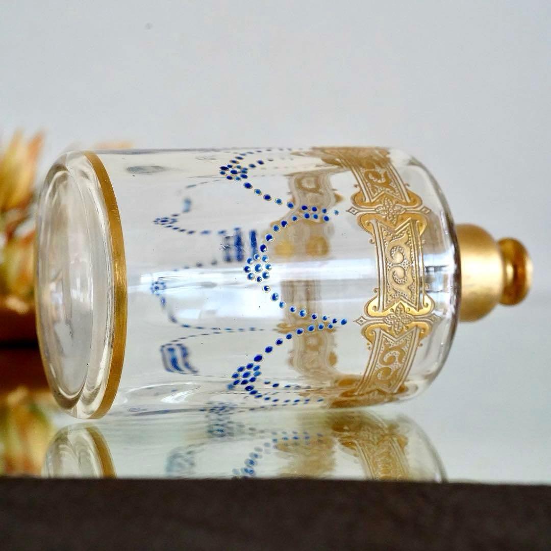 極希少 オールドバカラ エナメル＆金彩 アトマイザー★ジョルジュ シュヴァリエ作