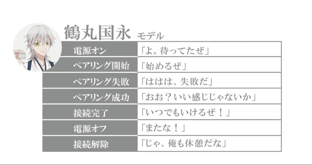 onkyo ワイヤレスイヤホン　鶴丸国永　新品未開封　刀剣乱舞　斉藤壮馬