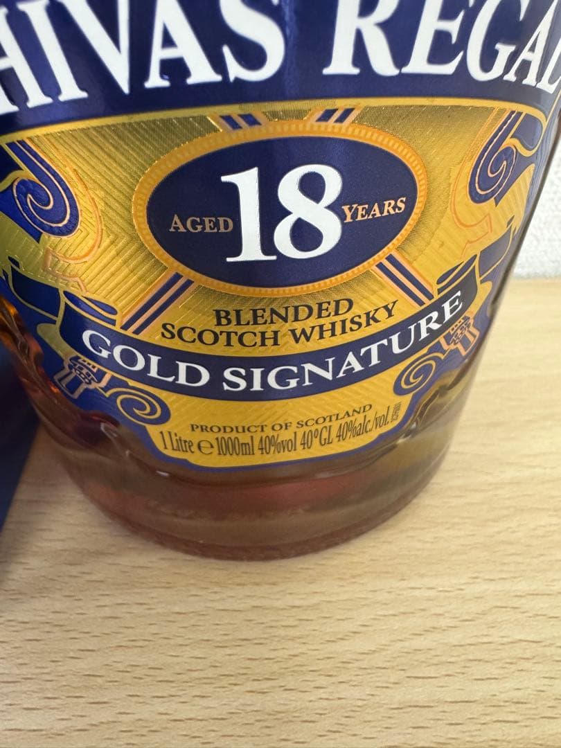 未開栓　シーバスリーガル　18 YO Old Gold Signature 1L