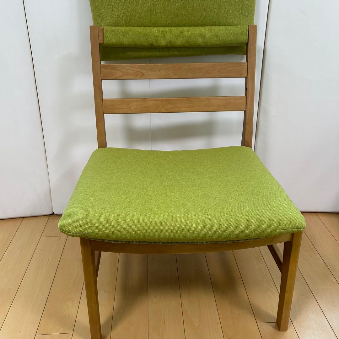 希少　ナフコ　天然木　ソファーチェア　ベンチ風切り替え可能　ラバーウッド