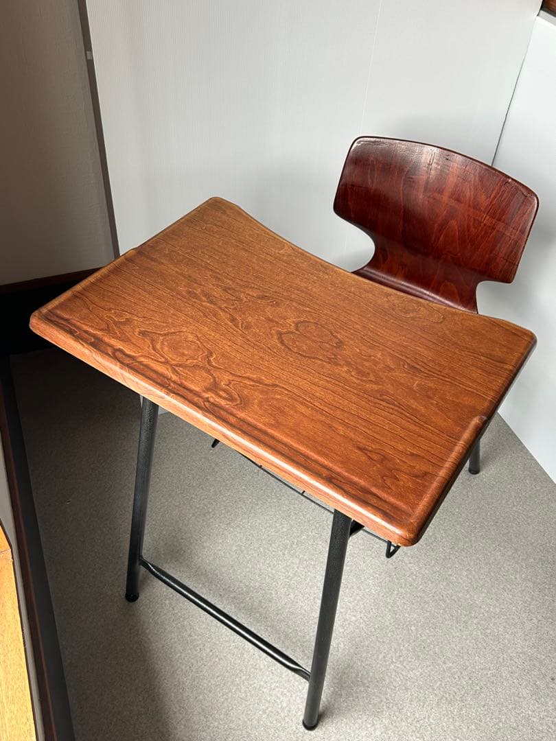 ドイツ　ヴィンテージ　FLOTOTTOフロトット デスク&チェア　学校　机　椅子