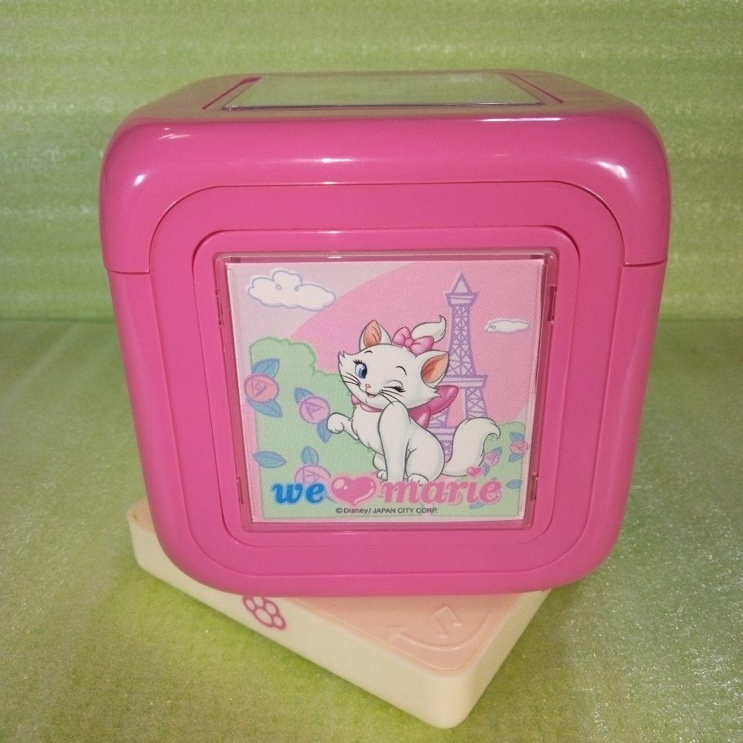 Disney　marie　マリーちゃん　テーブルクロック　置時計　オルゴール