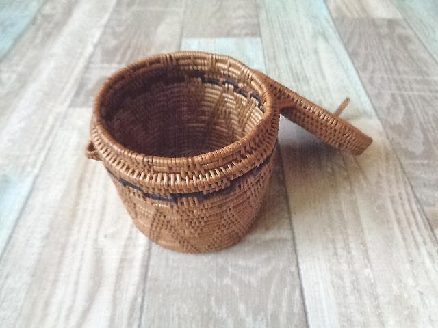 3種類セット●丸ボックス●柄入●アタ●バリ島●1195.5●アジアン雑貨