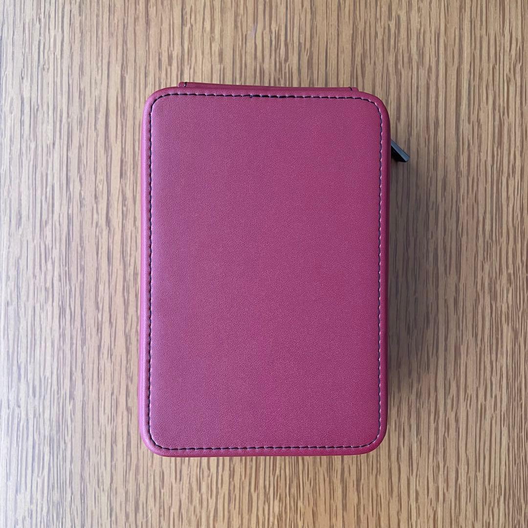 【美品】PLUSSOUND イヤホン レザーケース　色：バーガンディ