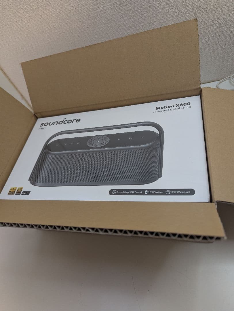 未使用・新品：Anker Soundcore X600 スピーカー グレー