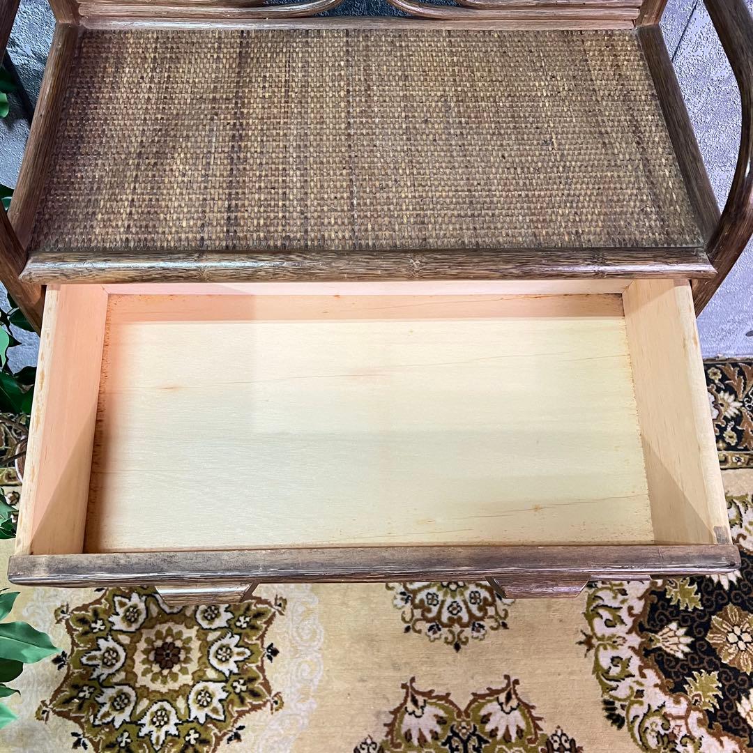 やっち★꧁籐家具꧂ラタン 5段チェスト 箪笥 タンス たんす 昭和レトロ