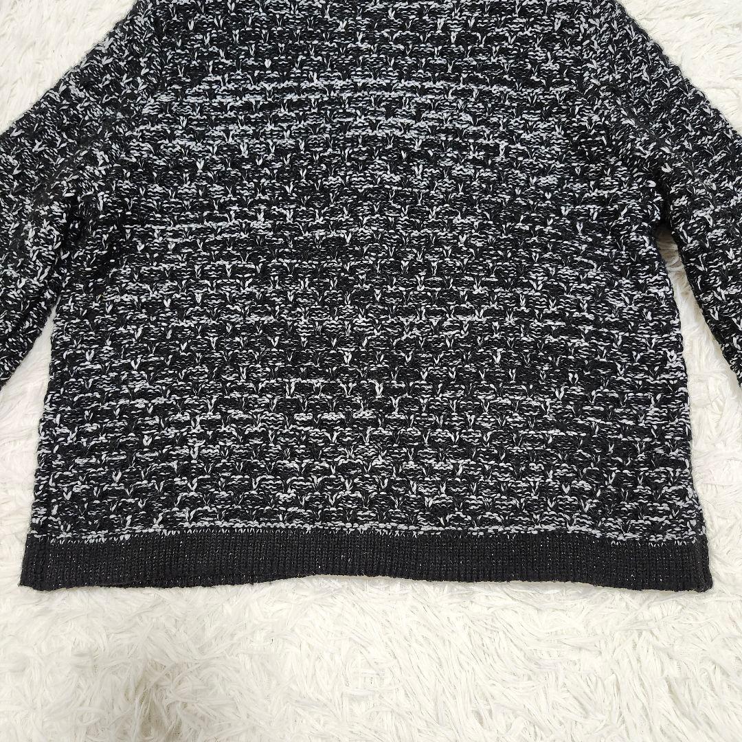 アルアバイル　フリゼツイーディクルーニットジャケット　ノーカラー　金ボタン　2