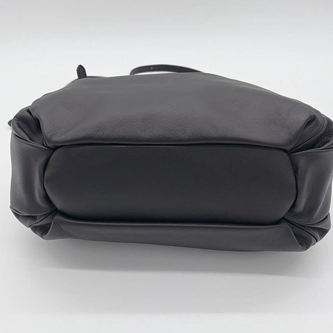 新品未使用 ear PAPILLONNER コロンボストンバッグ ブラック 牛革