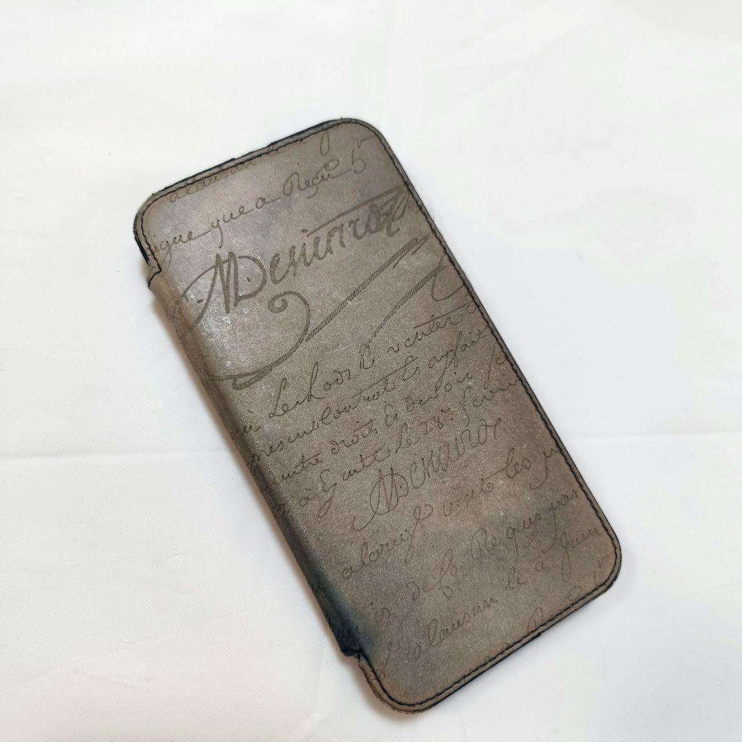 Berluti 手帳型 iPhoneケース iPhone13〜15対応 汚れあり