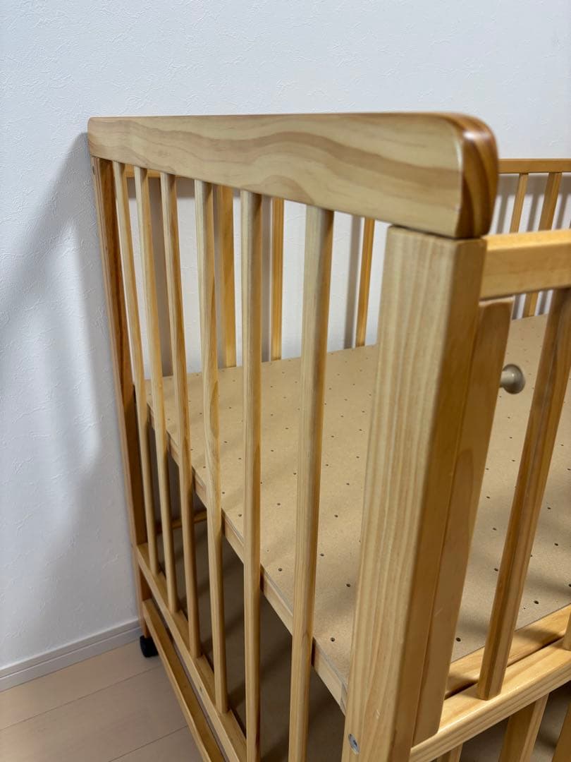 【送料込み】ベビーベッド　ティンバー　ナチュラル