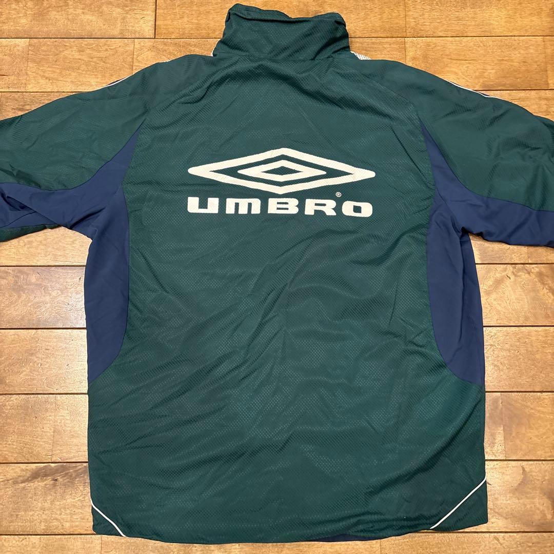 90s アンブロ ピステ上下 中綿 セットアップ 裏起毛 白タグ M