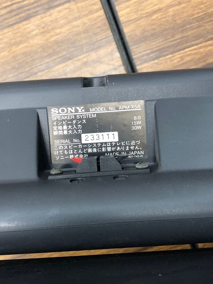 SONY ソニー APM-X5A 2Way平面スピーカー シリアル 送料無料