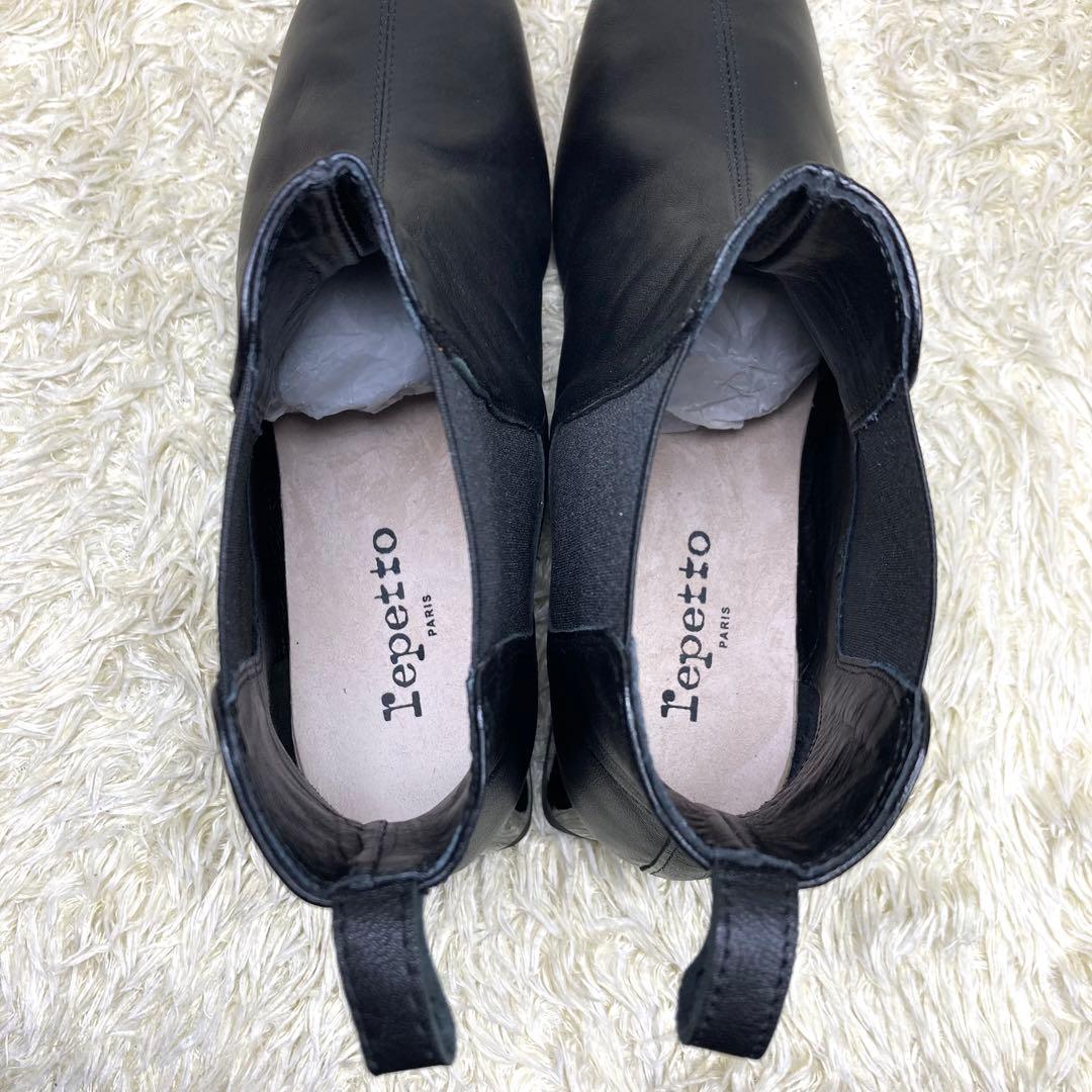 『未使用級』repetto レペット サイドゴアブーツ ショートブーツ ブラック