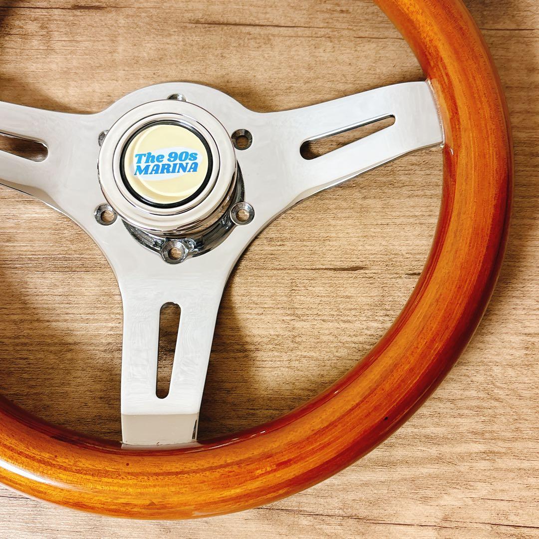 希少　当時物　小径　29cm ウッドステアリング　ウッドハンドル　USDM 旧車