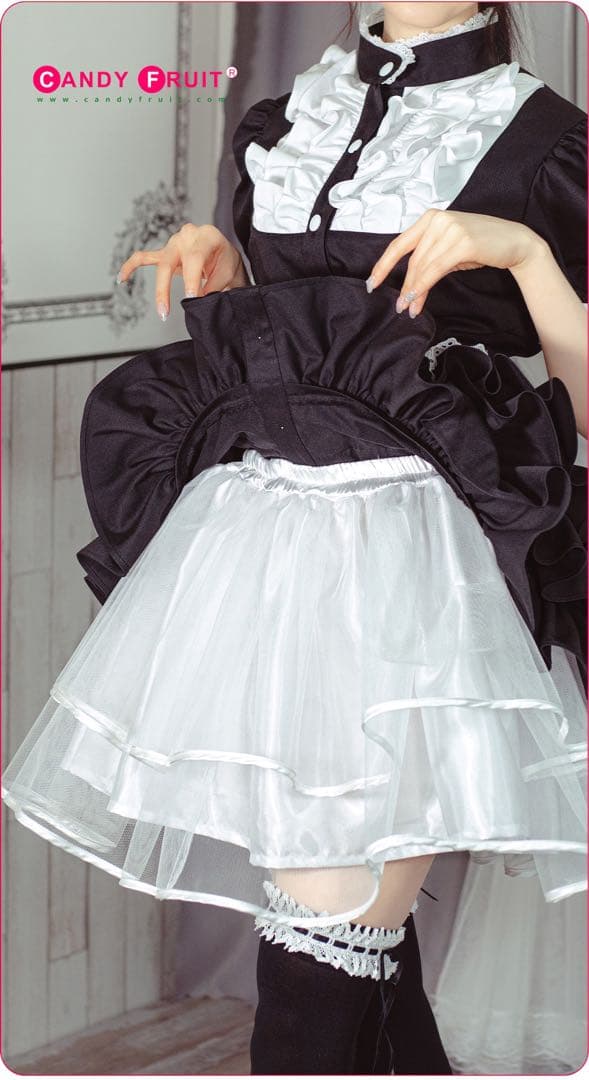 【コスプレ】★キャンディフルーツ★ブラックグラーヴメイド服