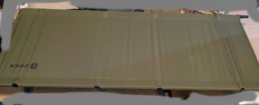 ZUKK コット オリーブグリーン 収納バッグ付き　耐荷重200kg