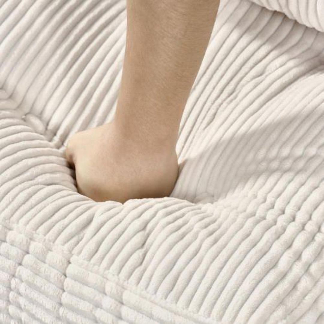 幅85cm折りたたみ ソファベッド 枕付きマットレス シュレッドフォーム多機能