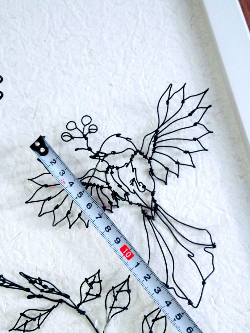 雌鹿　ワイヤークラフト　アート