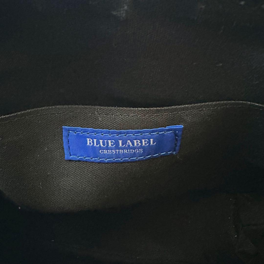 ブルーレーベルクレストブリッジ　ショルダーバッグ　CBチェック　ゴールド金具　黒