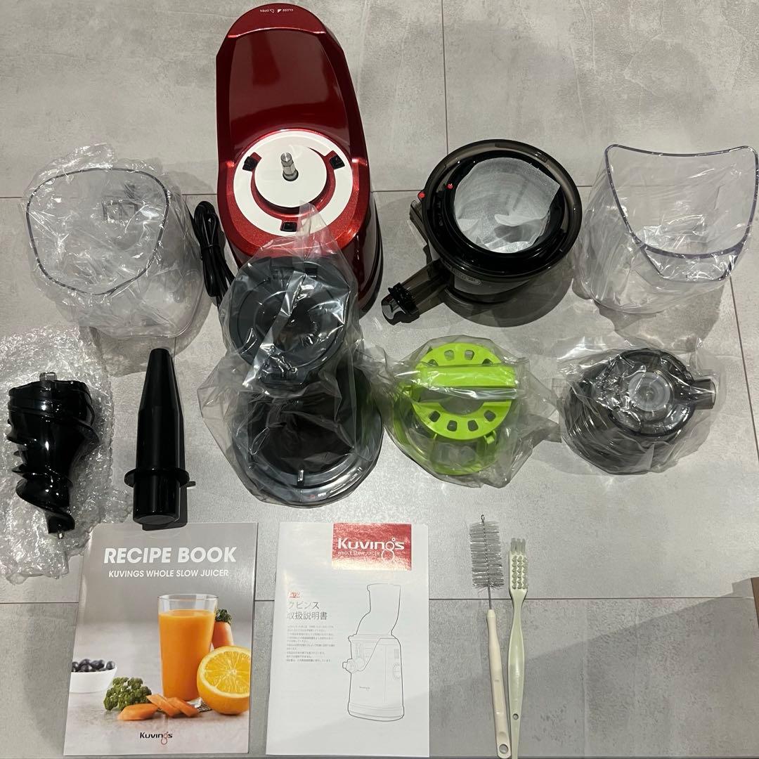 Kuvings Whole Slow Juicerクビンス EVO800　レッド