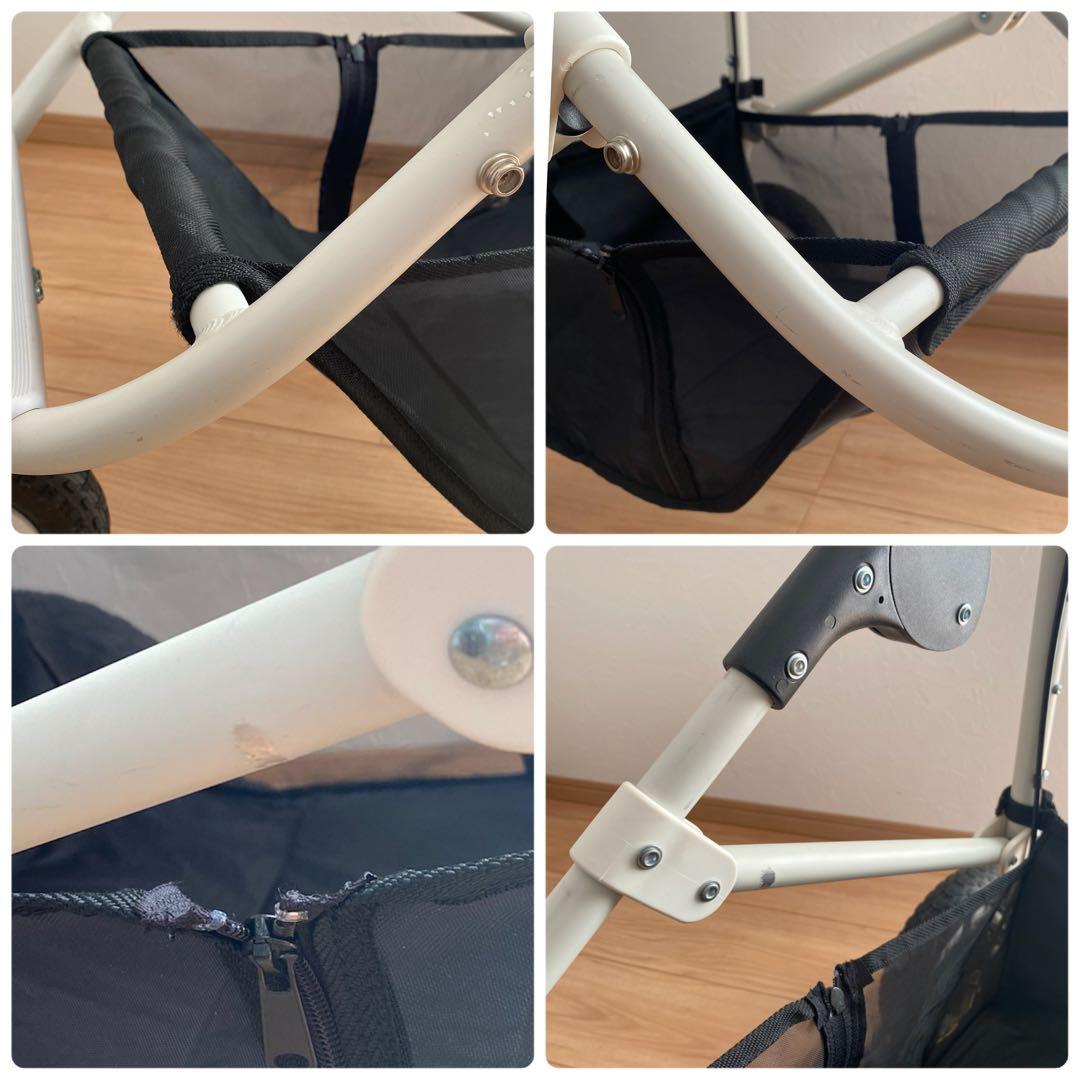 【美品】エアバギー ホワイト AIRBUGGY フレームのみ　ペットカートにも