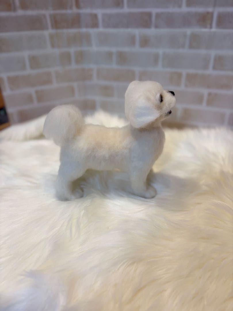 ジ*原様 羊毛フェルト　マルチーズ　momoichigo