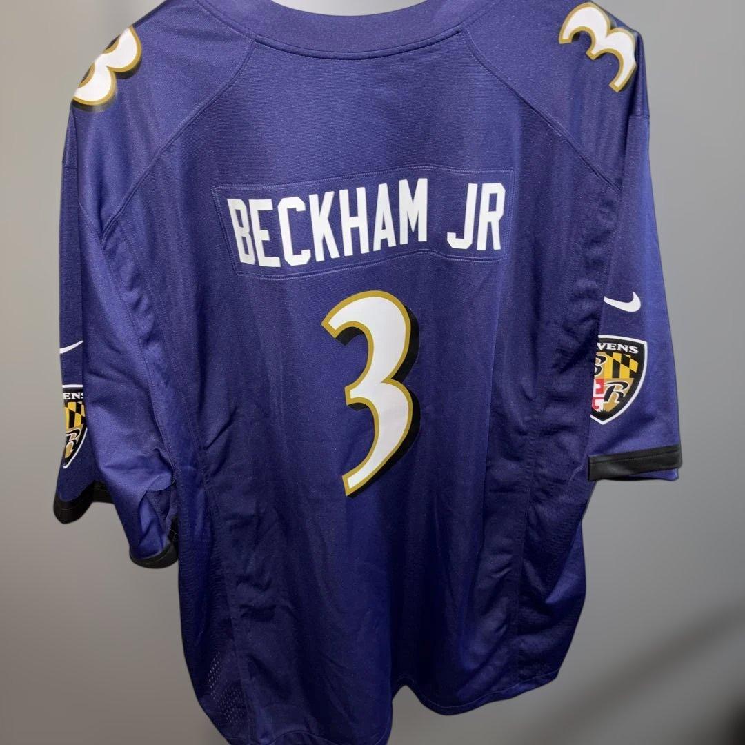 ［新品］NFL ボルチモア・レイブンズ ベッカム・ジュニア ユニフォーム 4XL