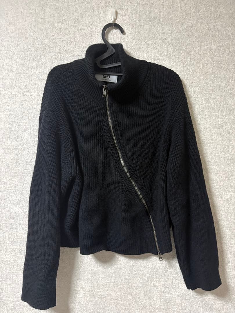 goat essence ドライバーズニット　ダブルシップ　変形ニット　黒