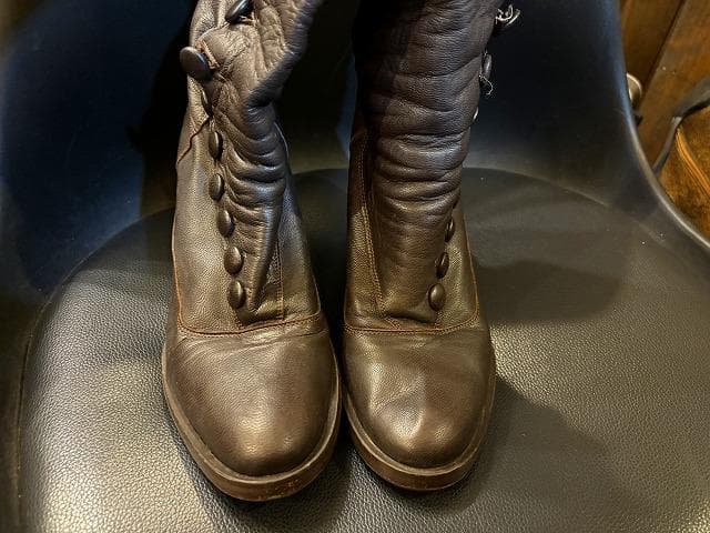 @*a様 PATRIZIA PEPE・イタリア製・本革茶ブーツ・25cm
