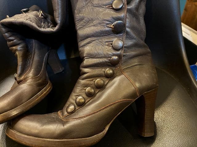 @*a様 PATRIZIA PEPE・イタリア製・本革茶ブーツ・25cm