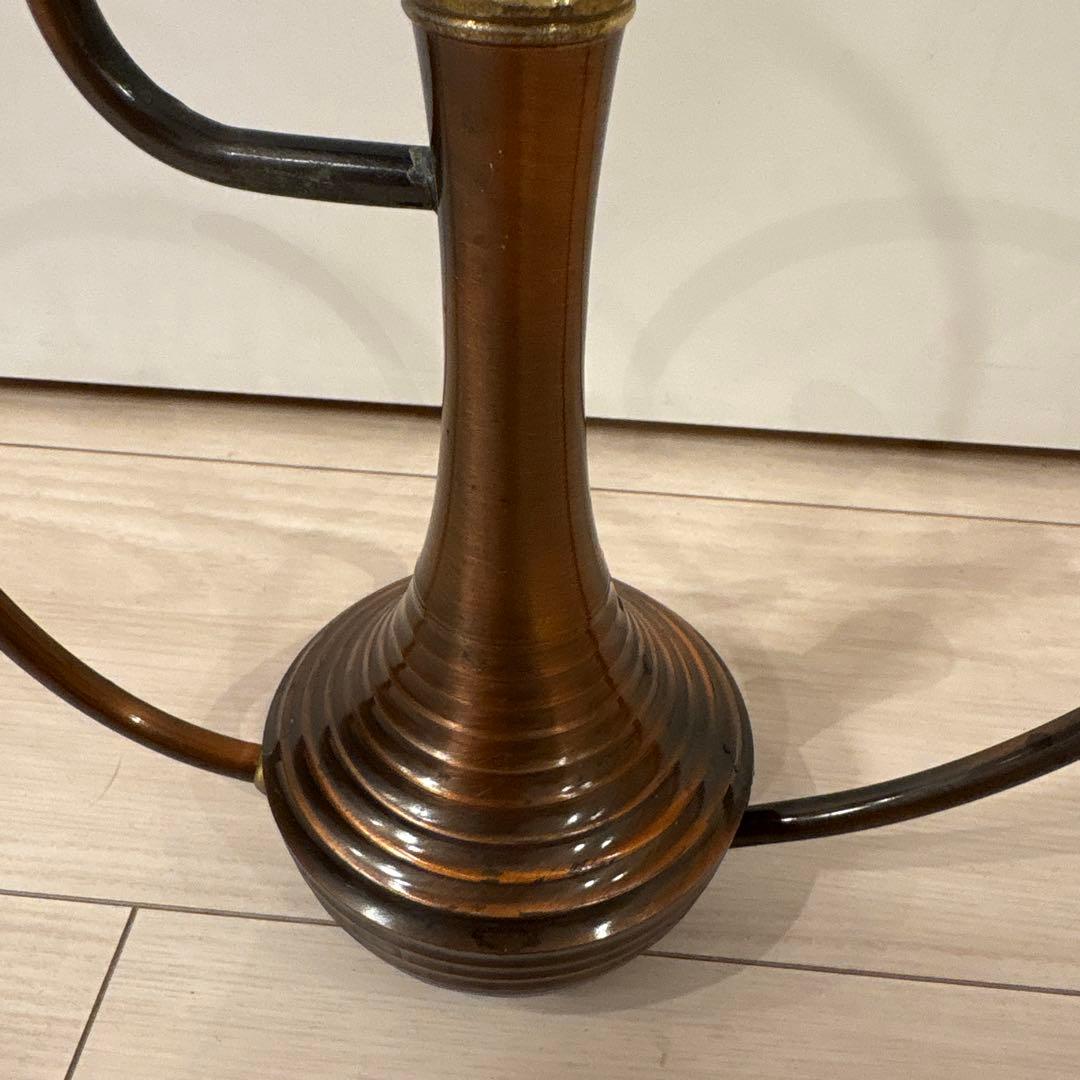 ブロンズ製 曲線花器 水差し　約30cm