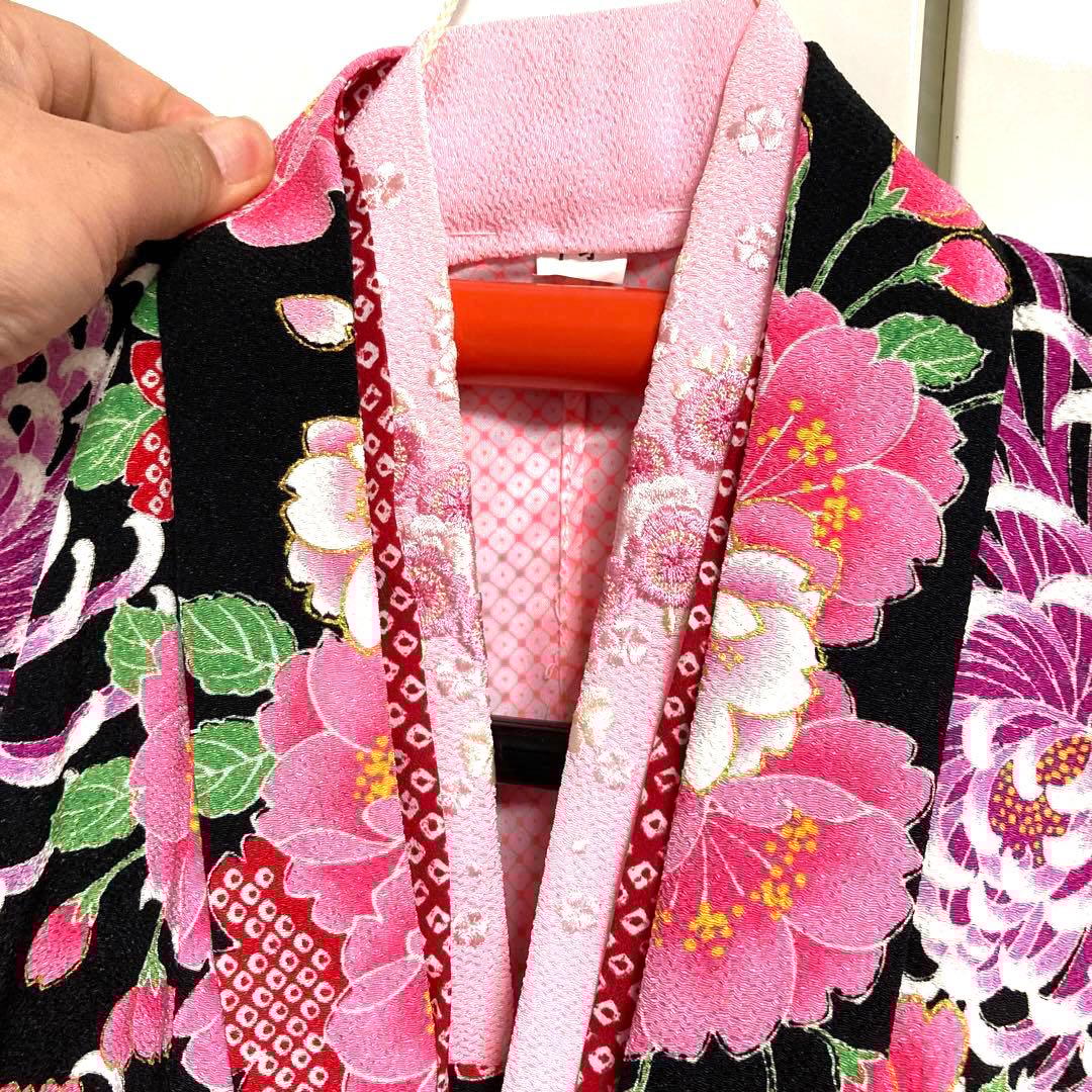 女の子 JAPAN STYLE 7歳 着物 長襦袢 七五三 卒園式 中古品