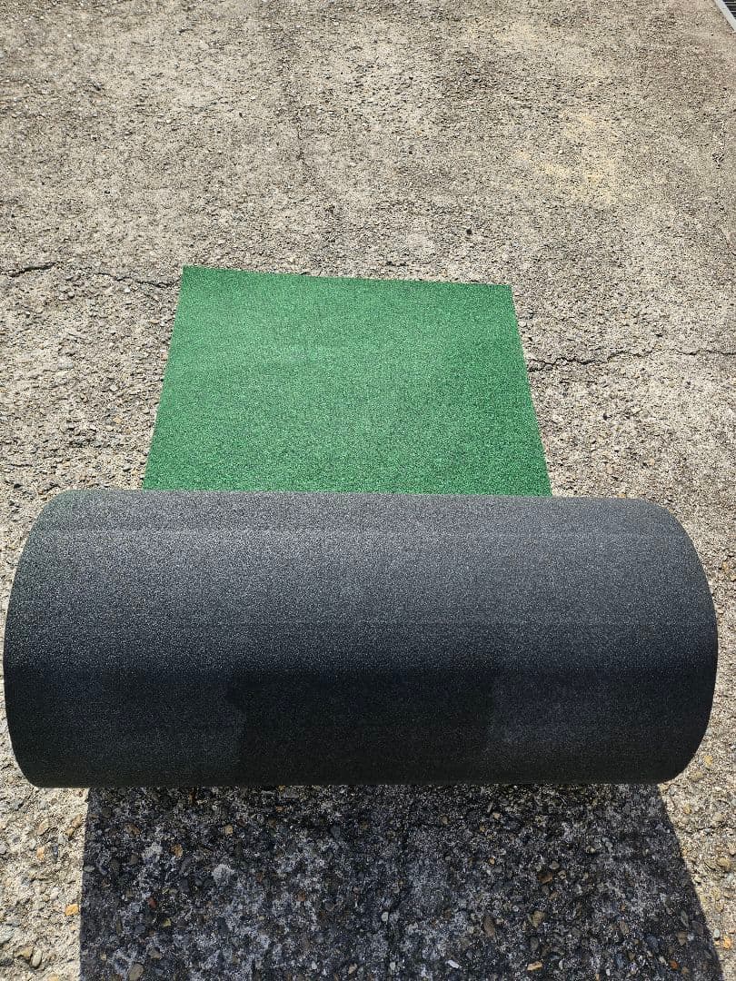 【新品】本格ポリエステル不織布 防草シート(明るめグリーン)厚手　巾1m×30m