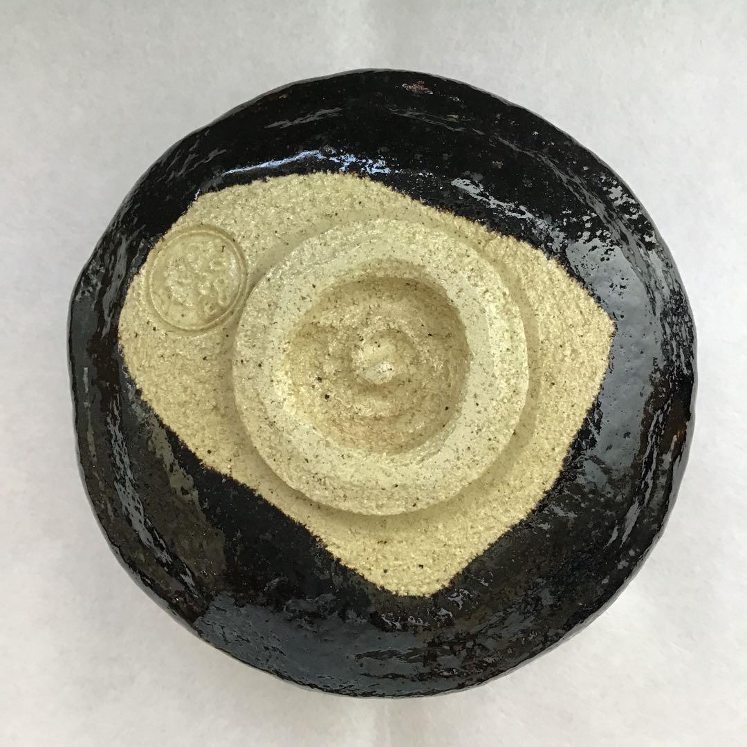 茶道具　黒茶盌　幕釉黒楽　小川裕起夫(長楽の息子)作　共箱　S5CW