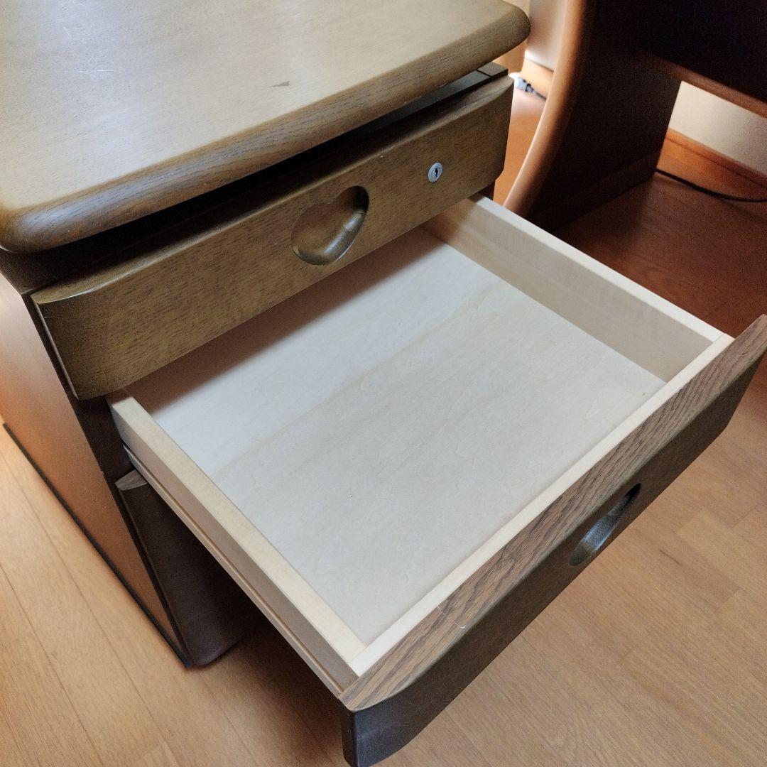 【chibikoro】カリモク学習机５点セット：引き出しワゴン