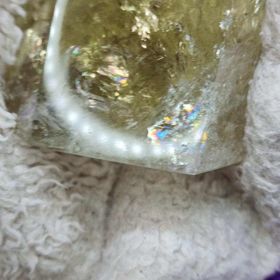 天然シトリン 黄金の輝き＆レインボー 商売繁盛・金運アップ