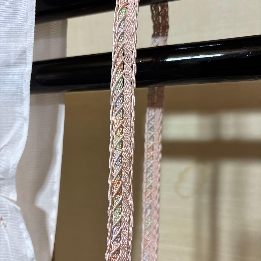 く*ん様 美品　正絹 絽 友禅　訪問着 フルセット ４点 夏帯＋夏帯締め＋夏帯揚