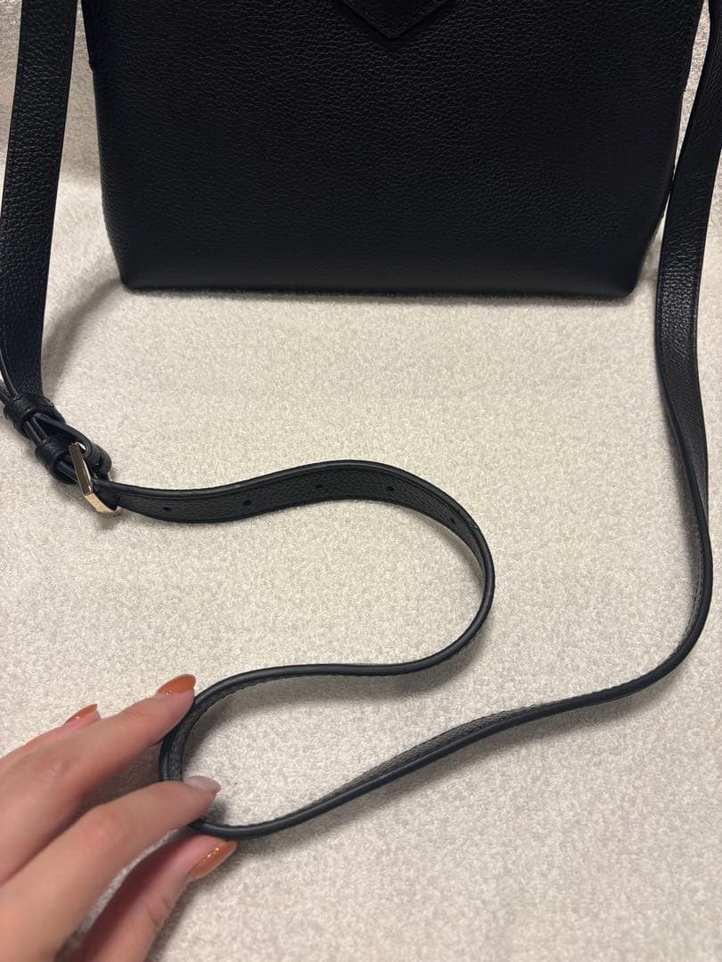 あ*き様 美品　FURLA ブラック ショルダーバッグ