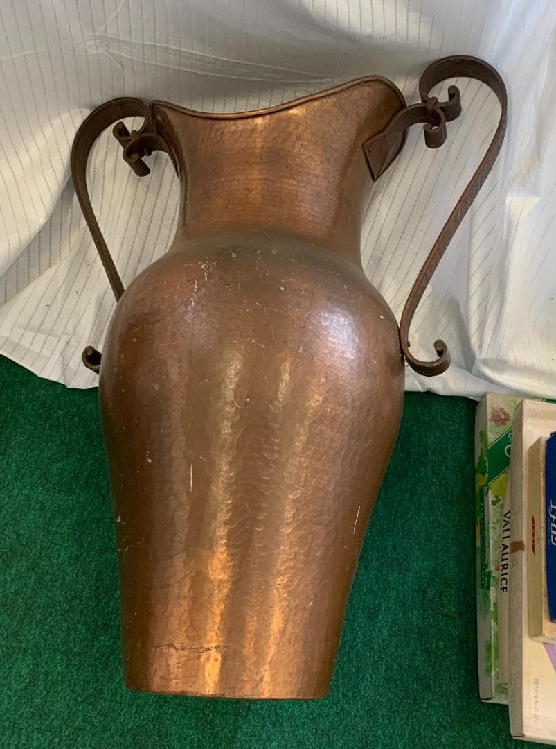 ヴィンテージ!! 銅製 水差し 花瓶 花器 フランス製 大型 現状品!!