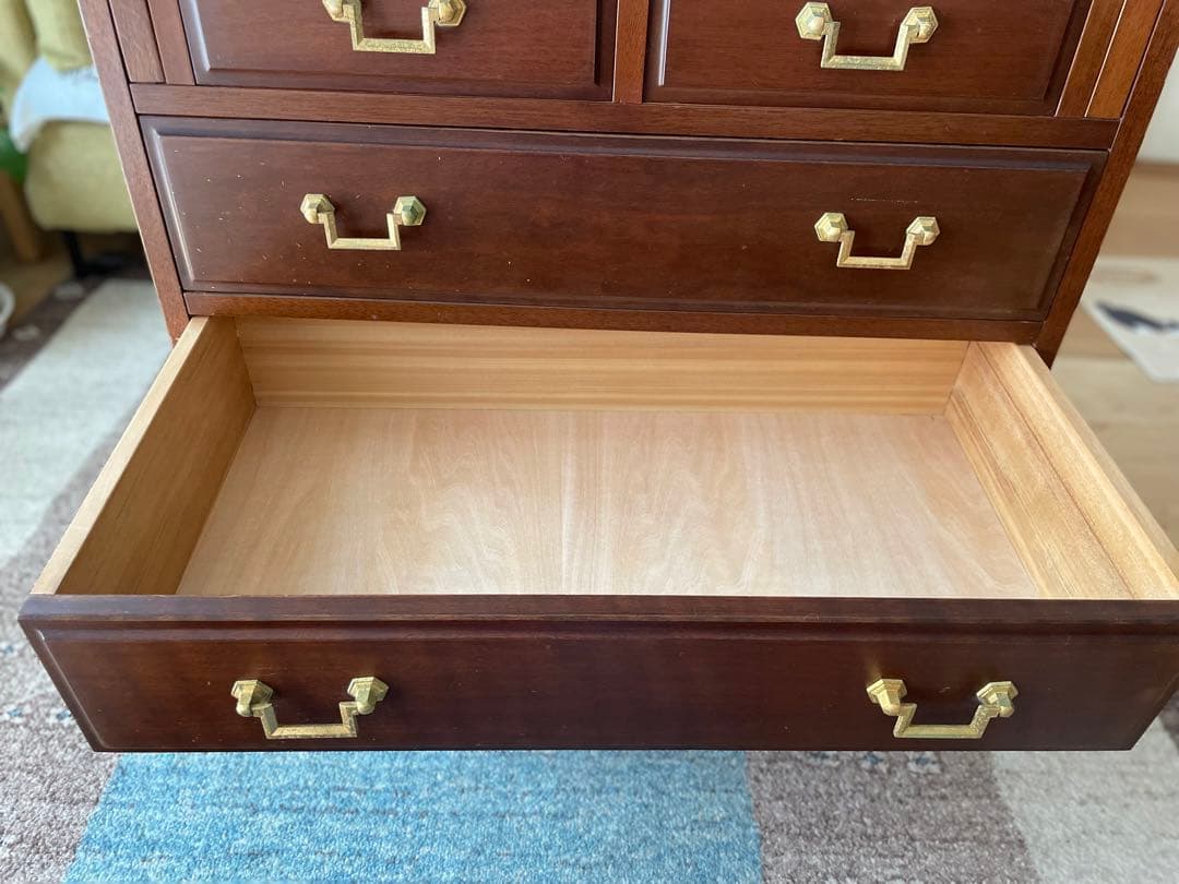 マルニ木工　天然木　机　ライティングビューロー　レトロ　アンティーク