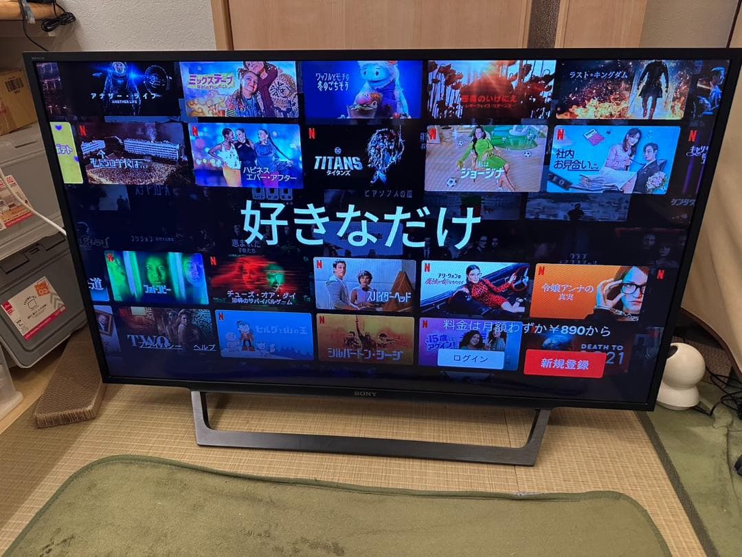 ネットフリックス可！SONY ソニー　テレビ　KJ-43W730E　17年製美品