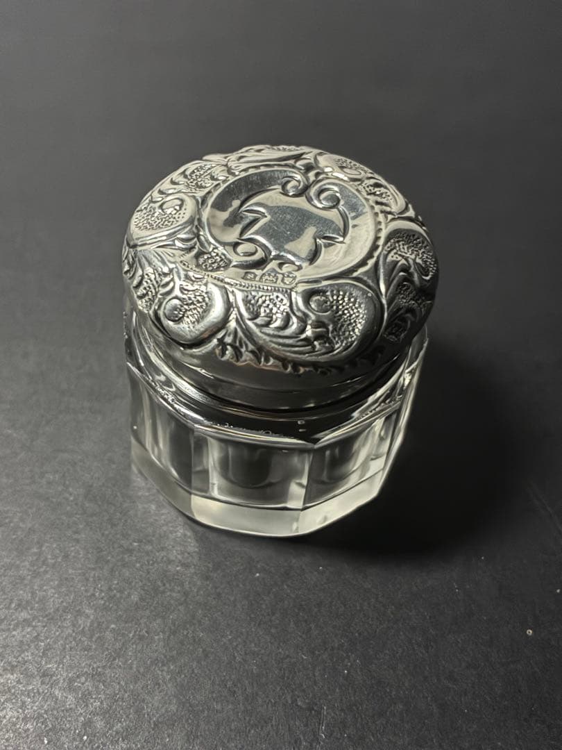 英国アンティーク 純銀 ヴァニティケース 1905年 JHW