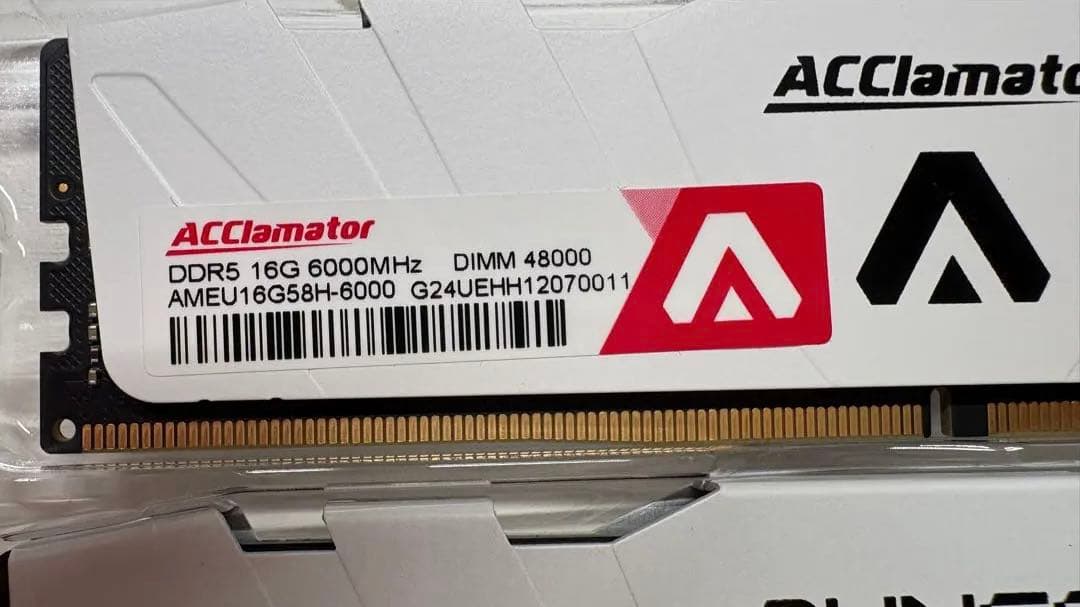DDR5 6000MHz 32GB メモリ