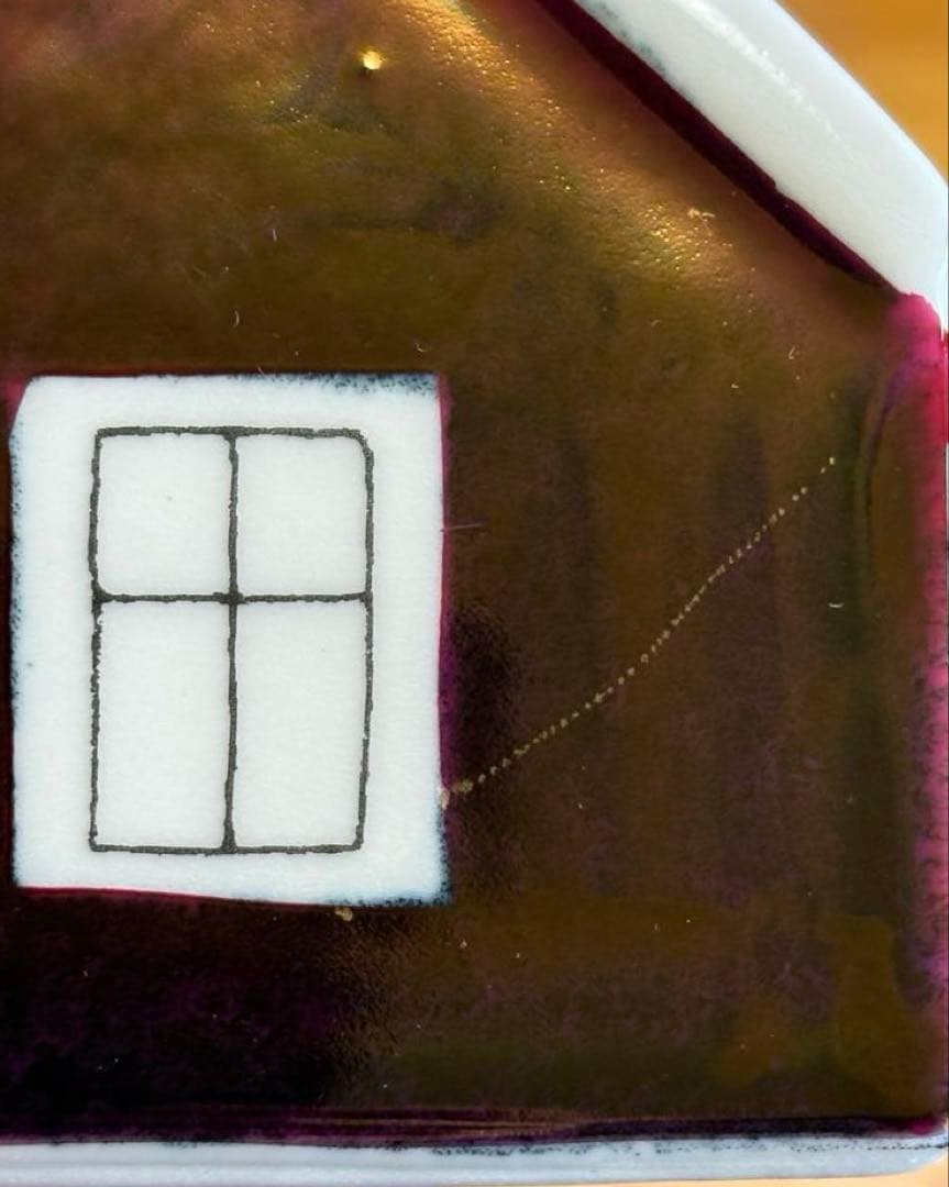 【希少別注品】ARABIA ヘルヤ ハウスキャンドルホルダー Talo レッド