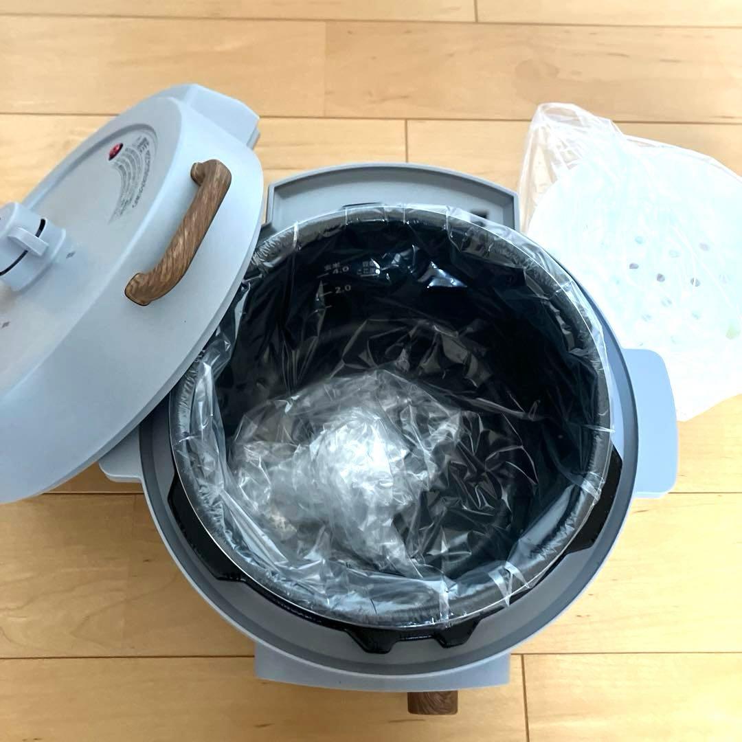 【開封未使用】アイリスオーヤマ 電気圧力鍋 KPC-MA3-H 3Lグレー木目調